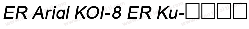 ER Arial KOI-8 ER Ku字体转换